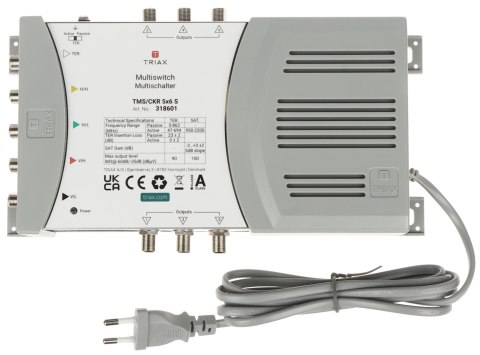 MULTISWITCH TMS-5/6S 5 WEJŚĆ / 6 WYJŚĆ TRIAX MULTISWITCH TMS-5/6S 5 WEJŚĆ / 6 WYJŚĆ TRIAX