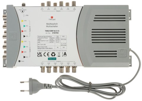 MULTISWITCH TMS-9/12S 9 WEJŚĆ / 12 WYJŚĆ TRIAX MULTISWITCH TMS-9/12S 9 WEJŚĆ / 12 WYJŚĆ TRIAX