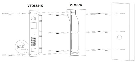 OBUDOWA NATYNKOWA VTM57R DAHUA OBUDOWA NATYNKOWA VTM57R DAHUA