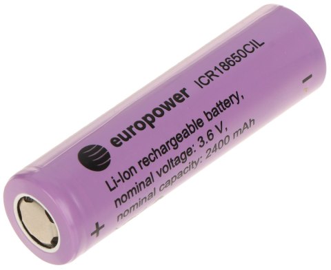 AKUMULATOR LI-ION BAT-ICR18650CIL/EP 3.6 V EUROPOWER AKUMULATOR LI-ION BAT-ICR18650CIL/EP 3.6 V EUROPOWER