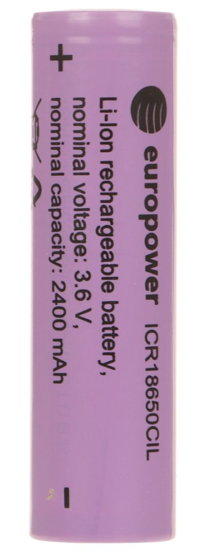 AKUMULATOR LI-ION BAT-ICR18650CIL/EP 3.6 V EUROPOWER AKUMULATOR LI-ION BAT-ICR18650CIL/EP 3.6 V EUROPOWER