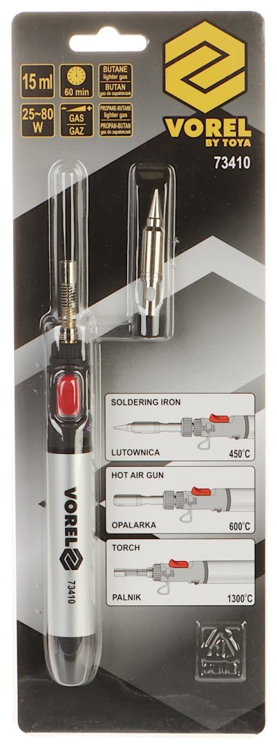 LUTOWNICA GAZOWA 3 W 1 VOREL-73410 25 W ... 80 W LUTOWNICA GAZOWA 3 W 1 VOREL-73410 25 W ... 80 W