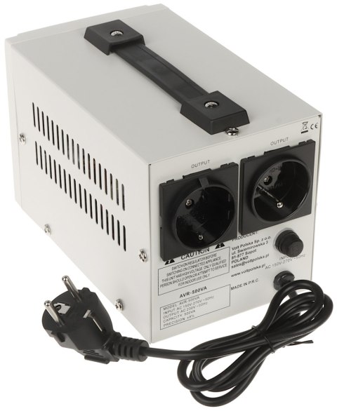 STABILIZATOR NAPIĘCIA SIECIOWEGO AVR-500VA VOLT Polska STABILIZATOR NAPIĘCIA SIECIOWEGO AVR-500VA VOLT Polska