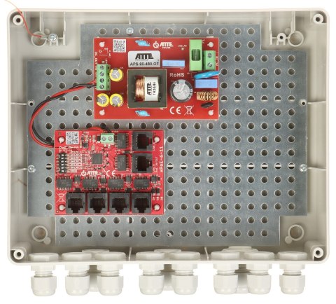 SWITCH POE IP-5-11-L2 5-PORTOWY ATTE SWITCH POE IP-5-11-L2 5-PORTOWY ATTE