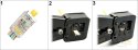 WTYK MODULARNY EKRANOWANY RJ45T/6-EKRAN*P100 TYP EZ
