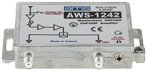WZMACNIACZ ANTENOWY AWS-1242 AMS WZMACNIACZ ANTENOWY AWS-1242 AMS