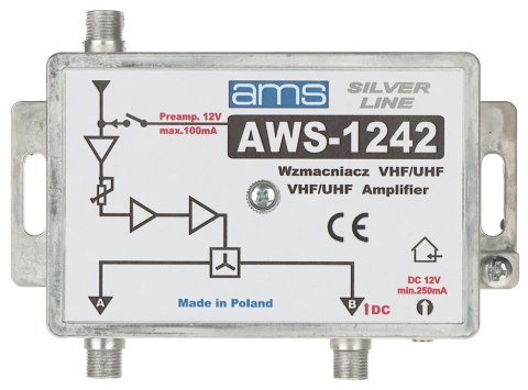 WZMACNIACZ ANTENOWY AWS-1242 AMS WZMACNIACZ ANTENOWY AWS-1242 AMS