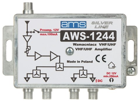 WZMACNIACZ ANTENOWY AWS-1244 AMS WZMACNIACZ ANTENOWY AWS-1244 AMS