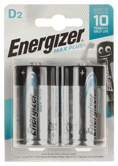 BATERIA ALKALICZNA BAT-LR20-MAXPLUS*P2 1.5 V LR20 (D) ENERGIZER BATERIA ALKALICZNA BAT-LR20-MAXPLUS*P2 1.5 V LR20 (D) ENERGIZER