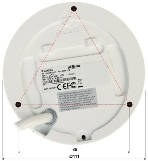 KAMERA WANDALOODPORNA IP IPC-HDBW3541F-AS-0280B-S2 - 5 Mpx 2.8 mm DAHUA KAMERA WANDALOODPORNA IP IPC-HDBW3541F-AS-0280B-S2 - 5 Mpx 2.8 mm DAHUA