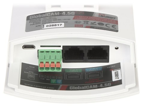 PUNKT DOSTĘPOWY LTE Cat. 4 GLOBALCAM4.5G-2POE 2.4 GHz, 150 Mb/s CAMSAT PUNKT DOSTĘPOWY LTE Cat. 4 GLOBALCAM4.5G-2POE 2.4 GHz, 150 Mb/s CAMSAT