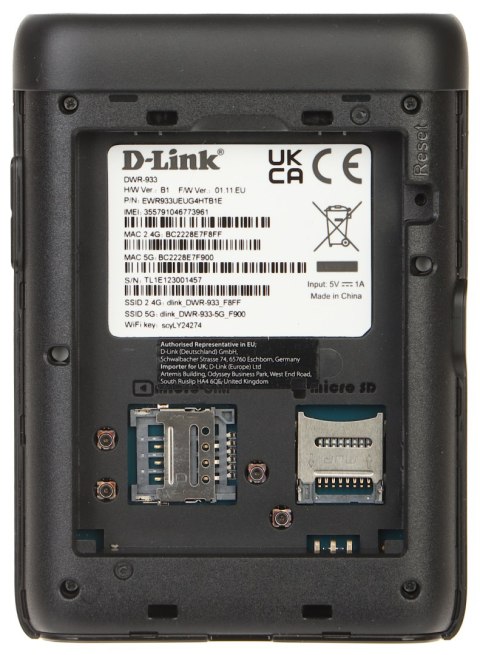 ROUTER MOBILNY, MODEM 4G LTE CAT. 6 DWR-933 Wi-Fi 2.4 GHz, 5 GHz, 300 Mb/s + 867 Mb/s D-Link ROUTER MOBILNY, MODEM 4G LTE CAT. 6 DWR-933 Wi-Fi 2.4 GHz, 5 GHz, 300 Mb/s + 867 Mb/s D-Link