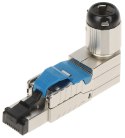 WTYK MODULARNY KĄTOWY EKRANOWANY RJ45/FTP6A-HAND-KAT
