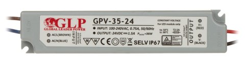 ZASILACZ IMPULSOWY 24V/1.5A/GPV ZASILACZ IMPULSOWY 24V/1.5A/GPV