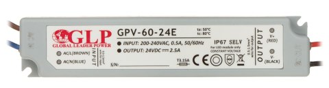 ZASILACZ IMPULSOWY 24V/2.5A/GPV-MINI ZASILACZ IMPULSOWY 24V/2.5A/GPV-MINI