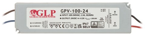 ZASILACZ IMPULSOWY 24V/4.2A/GPV ZASILACZ IMPULSOWY 24V/4.2A/GPV
