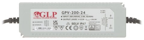 ZASILACZ IMPULSOWY 24V/8.3A/GPV ZASILACZ IMPULSOWY 24V/8.3A/GPV