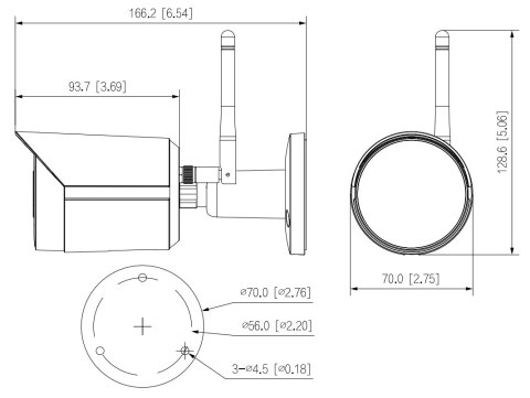 KAMERA IP IPC-HFW1430DS-SAW-0280B Wi-Fi - 4 Mpx 2.8 mm DAHUA KAMERA IP IPC-HFW1430DS-SAW-0280B Wi-Fi - 4 Mpx 2.8 mm DAHUA