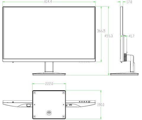 MONITOR VGA, HDMI LM27-L200 27 " DAHUA MONITOR VGA, HDMI LM27-L200 27 " DAHUA