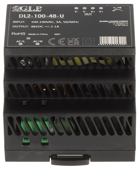 ZASILACZ IMPULSOWY DL2-100-48-U ZASILACZ IMPULSOWY DL2-100-48-U