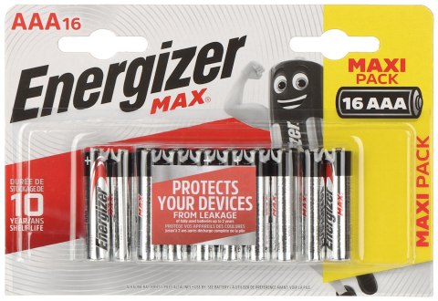 BATERIA ALKALICZNA BAT-AAA/E-MAX*P16 1.5 V LR3 (AAA) ENERGIZER BATERIA ALKALICZNA BAT-AAA/E-MAX*P16 1.5 V LR3 (AAA) ENERGIZER