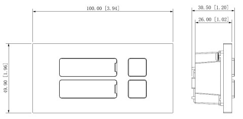 MODUŁ KLAWIATURY VTO4202FB-MB2 DO MODUŁU VTO4202FB-P DAHUA MODUŁ KLAWIATURY VTO4202FB-MB2 DO MODUŁU VTO4202FB-P DAHUA