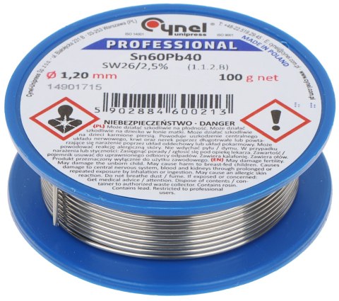 DRUT LUTOWNICZY CYN-1.20/100 Cynel Unipress DRUT LUTOWNICZY CYN-1.20/100 Cynel Unipress
