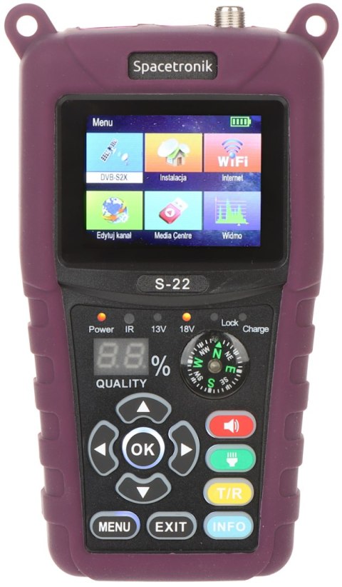 MIERNIK SATELITARNY S-22 DVB-S/S2/S2X Spacetronik MIERNIK SATELITARNY S-22 DVB-S/S2/S2X Spacetronik