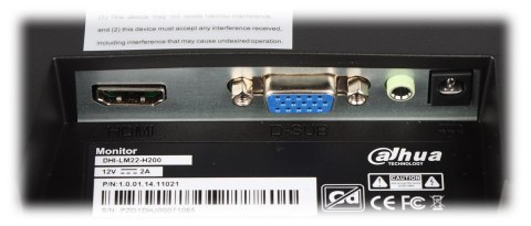 MONITOR VGA, HDMI, AUDIO LM22-H200 21.45 " DAHUA MONITOR VGA, HDMI, AUDIO LM22-H200 21.45 " DAHUA
