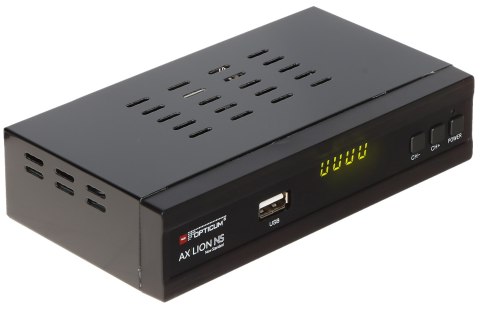 TUNER CYFROWY HD DVB-T/DVB-T2/DVB-C AX-LION-NS H.265/HEVC OPTICUM TUNER CYFROWY HD DVB-T/DVB-T2/DVB-C AX-LION-NS H.265/HEVC OPTICUM