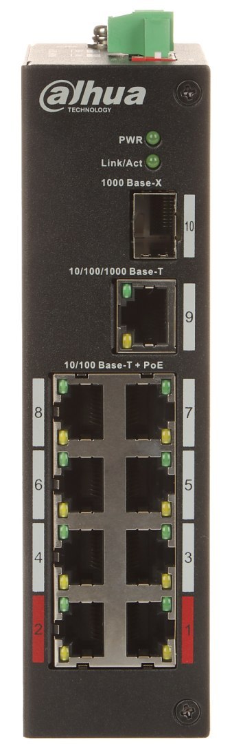 SWITCH PRZEMYSŁOWY POE PFS3110-8ET-96-V2 8-PORTOWY SFP DAHUA SWITCH PRZEMYSŁOWY POE PFS3110-8ET-96-V2 8-PORTOWY SFP DAHUA