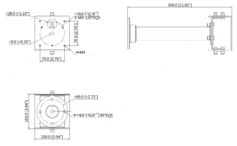 UCHWYT KAMERY PFB129W DAHUA UCHWYT KAMERY PFB129W DAHUA