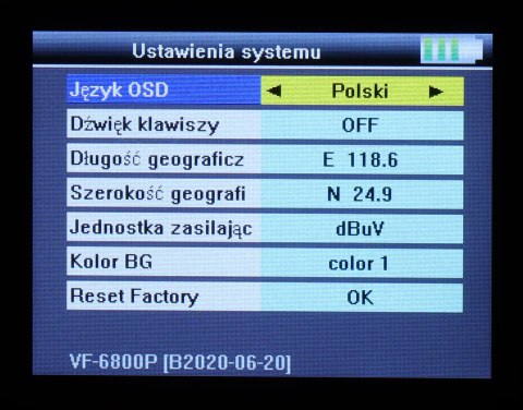 UNIWERSALNY MIERNIK WS-6944P DVB-T/T2 DVB-S/S2 DVB-C UNIWERSALNY MIERNIK WS-6944P DVB-T/T2 DVB-S/S2 DVB-C