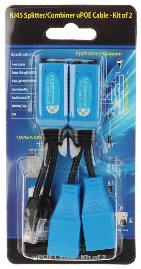 ADAPTER AD-UTP-2W/2G 2 x RJ45 ADAPTER AD-UTP-2W/2G 2 x RJ45