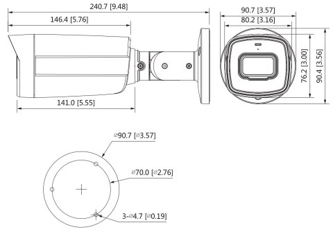 KAMERA AHD, HD-CVI, HD-TVI, PAL HAC-HFW1800TH-I8-0360B - 8.3 Mpx 3.6 mm DAHUA KAMERA AHD, HD-CVI, HD-TVI, PAL HAC-HFW1800TH-I8-0360B - 8.3 Mpx 3.6 mm DAHUA