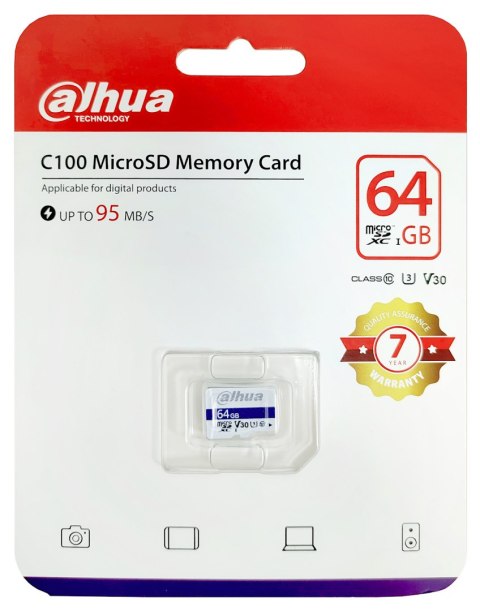 KARTA PAMIĘCI TF-C100/64GB microSD UHS-I, SDXC 64 GB DAHUA KARTA PAMIĘCI TF-C100/64GB microSD UHS-I, SDXC 64 GB DAHUA