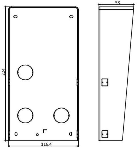 OBUDOWA NATYNKOWA DS-KABD8003-RS2 Hikvision OBUDOWA NATYNKOWA DS-KABD8003-RS2 Hikvision