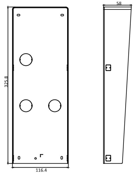 OBUDOWA NATYNKOWA DS-KABD8003-RS3 Hikvision OBUDOWA NATYNKOWA DS-KABD8003-RS3 Hikvision