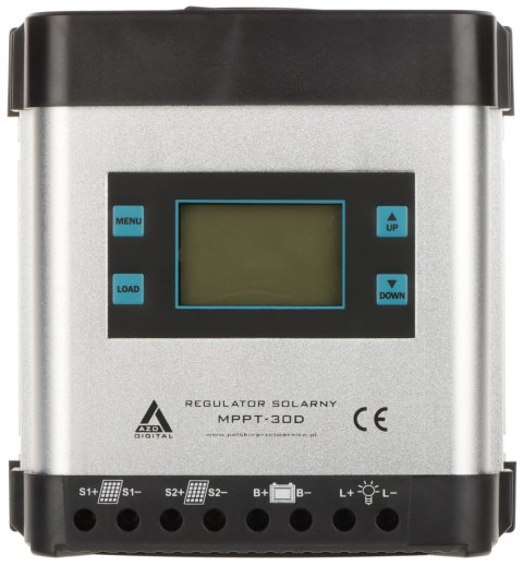 REGULATOR SOLARNY ŁADOWANIA AKUMULATORÓW SCC-30A-MPPT-LCD AZO Digital REGULATOR SOLARNY ŁADOWANIA AKUMULATORÓW SCC-30A-MPPT-LCD AZO Digital