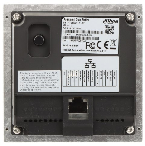WIDEODOMOFON VTO4202F-P-S2 DAHUA WIDEODOMOFON VTO4202F-P-S2 DAHUA