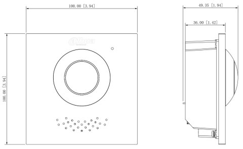WIDEODOMOFON VTO4202F-P-S2 DAHUA WIDEODOMOFON VTO4202F-P-S2 DAHUA