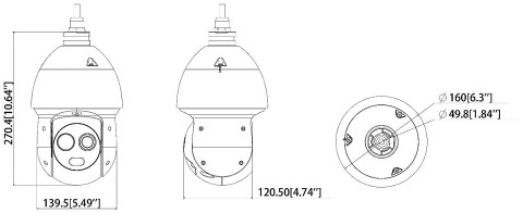 HYBRYDOWA KAMERA TERMOWIZYJNA IP TPC-SD2221-B7F8 7 mm - 960p, 8 mm - 1080p DAHUA HYBRYDOWA KAMERA TERMOWIZYJNA IP TPC-SD2221-B7F8 7 mm - 960p, 8 mm - 1080p DAHUA