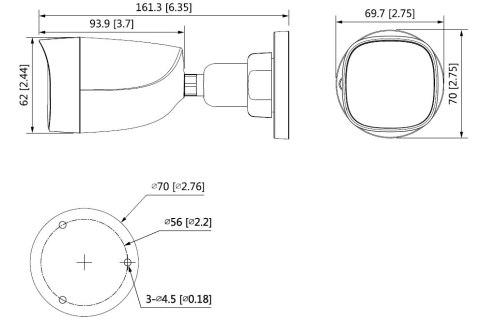 KAMERA AHD, HD-CVI, HD-TVI, PAL HAC-HFW1500C-0280B-S2 - 5 Mpx 2.8 mm DAHUA KAMERA AHD, HD-CVI, HD-TVI, PAL HAC-HFW1500C-0280B-S2 - 5 Mpx 2.8 mm DAHUA