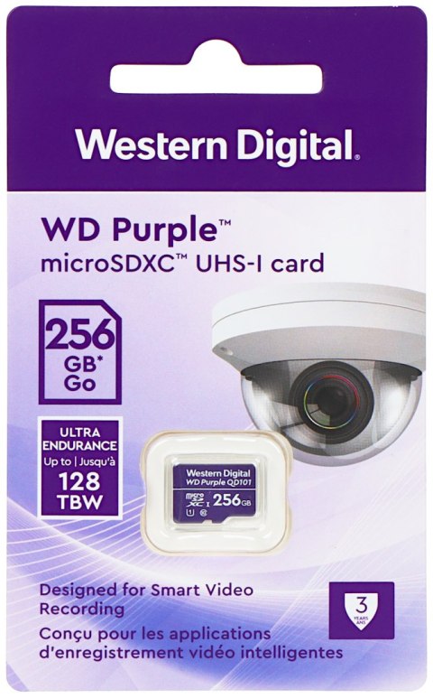 KARTA PAMIĘCI SD-MICRO-10/256-WD microSD UHS-I, SDXC 256 GB Western Digital KARTA PAMIĘCI SD-MICRO-10/256-WD microSD UHS-I, SDXC 256 GB Western Digital