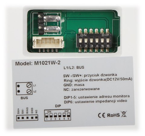 PANEL WEWNĘTRZNY M1021W-2 VIDOS PANEL WEWNĘTRZNY M1021W-2 VIDOS