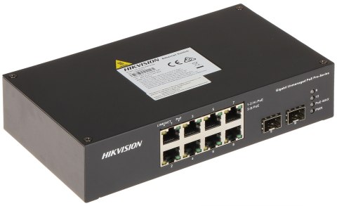SWITCH POE DS-3T0510HP-E/HS 8-PORTOWY SFP Hikvision SWITCH POE DS-3T0510HP-E/HS 8-PORTOWY SFP Hikvision