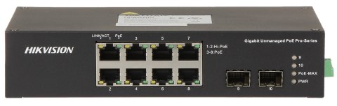 SWITCH POE DS-3T0510HP-E/HS 8-PORTOWY SFP Hikvision SWITCH POE DS-3T0510HP-E/HS 8-PORTOWY SFP Hikvision