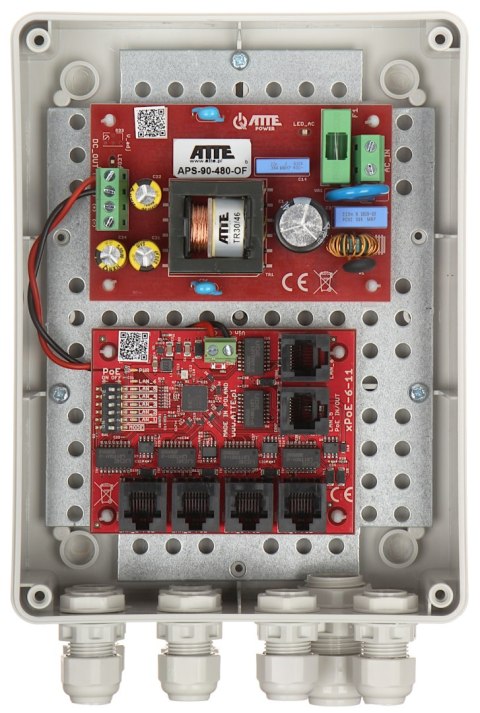 SWITCH POE IP-5-11-M2 5-PORTOWY ATTE SWITCH POE IP-5-11-M2 5-PORTOWY ATTE