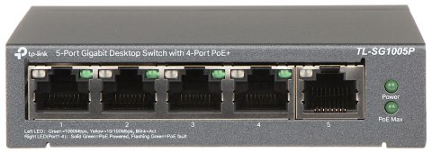 SWITCH POE TL-SG1005P 5-PORTOWY TP-LINK SWITCH POE TL-SG1005P 5-PORTOWY TP-LINK