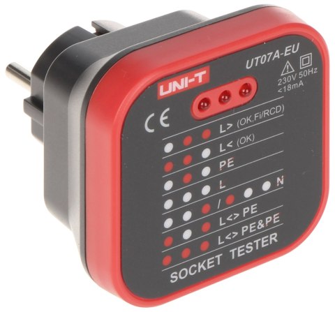TESTER GNIAZD SIECIOWYCH UT-07A-EU UNI-T TESTER GNIAZD SIECIOWYCH UT-07A-EU UNI-T